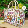 Scooby Doo Leather Handbag, Scooby Cartoon Handbag, Women Leather Bag