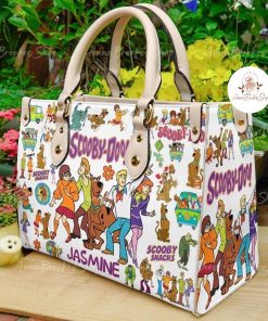 Scooby Doo Leather Handbag, Scooby Cartoon Handbag, Women Leather Bag