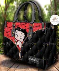 Betty Boop Leather Handbag, Betty Boop Handbag, Women Leather Bag