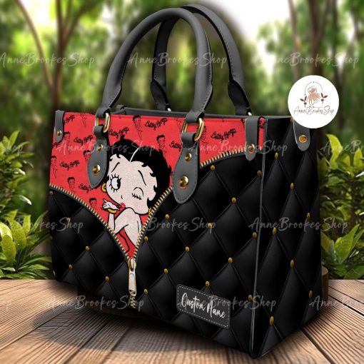 Betty Boop Leather Handbag, Betty Boop Handbag, Women Leather Bag