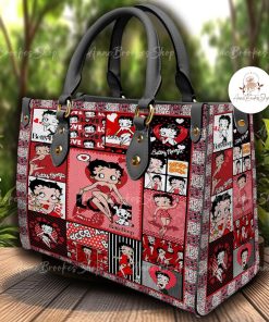 Betty Boop Leather Handbag, Women Leather Bag-Style01