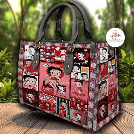 Betty Boop Leather Handbag, Women Leather Bag-Style01