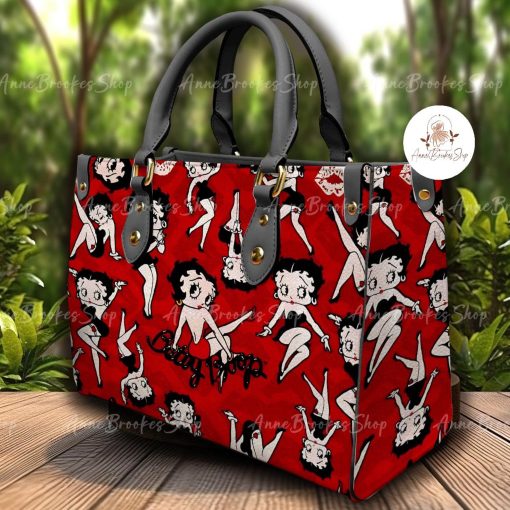 Betty Boop Leather Handbag, Women Leather Bag-Style02