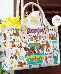 Scooby Doo Leather Handbag, Scooby Cartoon Handbag, Women Leather Bag