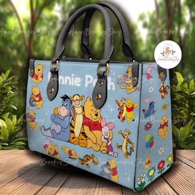 Winnie The Pooh Friends Leather Handbag, Winnie Pooh Handbag