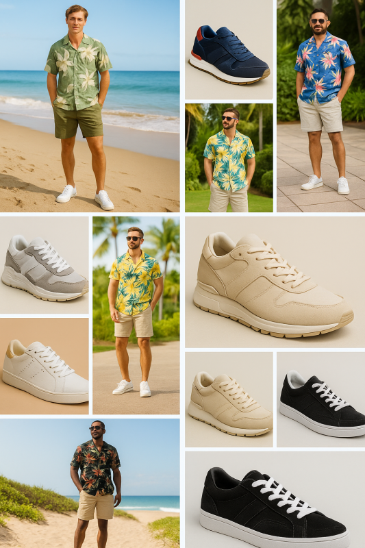 slip on canvas shoes with aloha shirt 2025